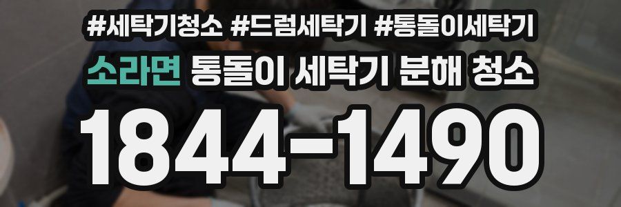 소라면 통돌이 세탁기 분해 청소