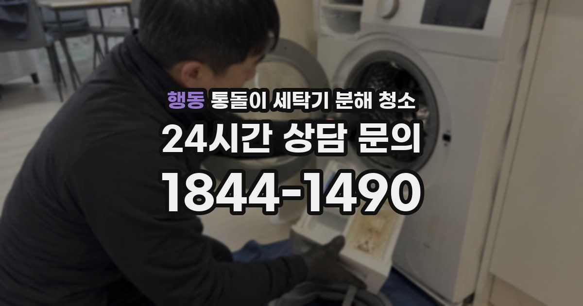 행동 통돌이 세탁기 분해 청소