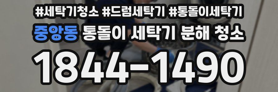 중앙동 통돌이 세탁기 분해 청소