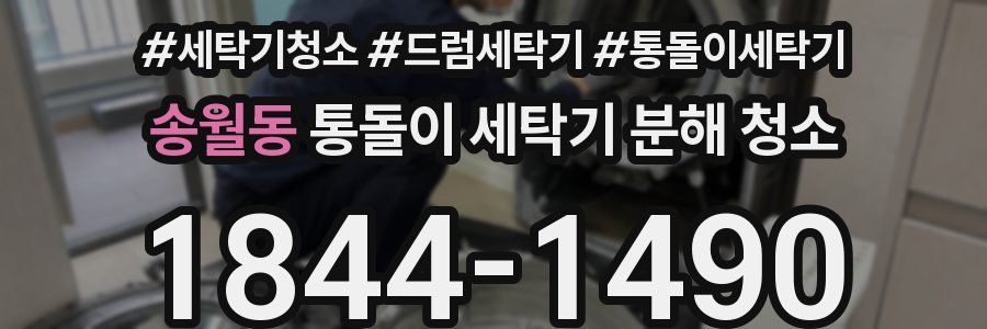 송월동 통돌이 세탁기 분해 청소