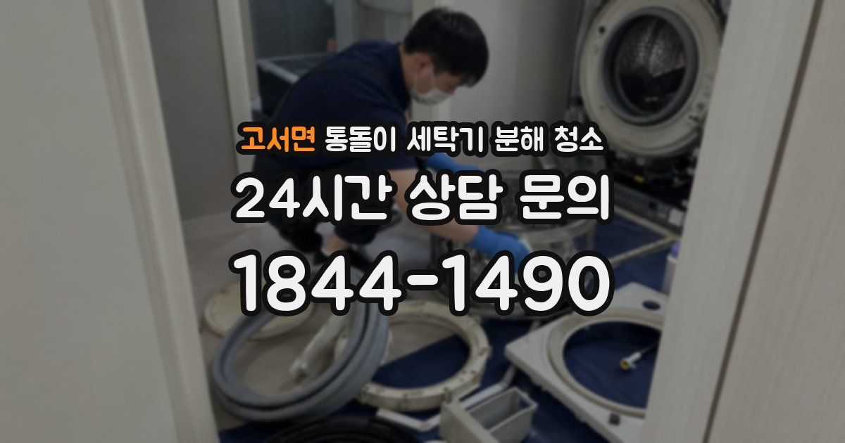 고서면 통돌이 세탁기 분해 청소