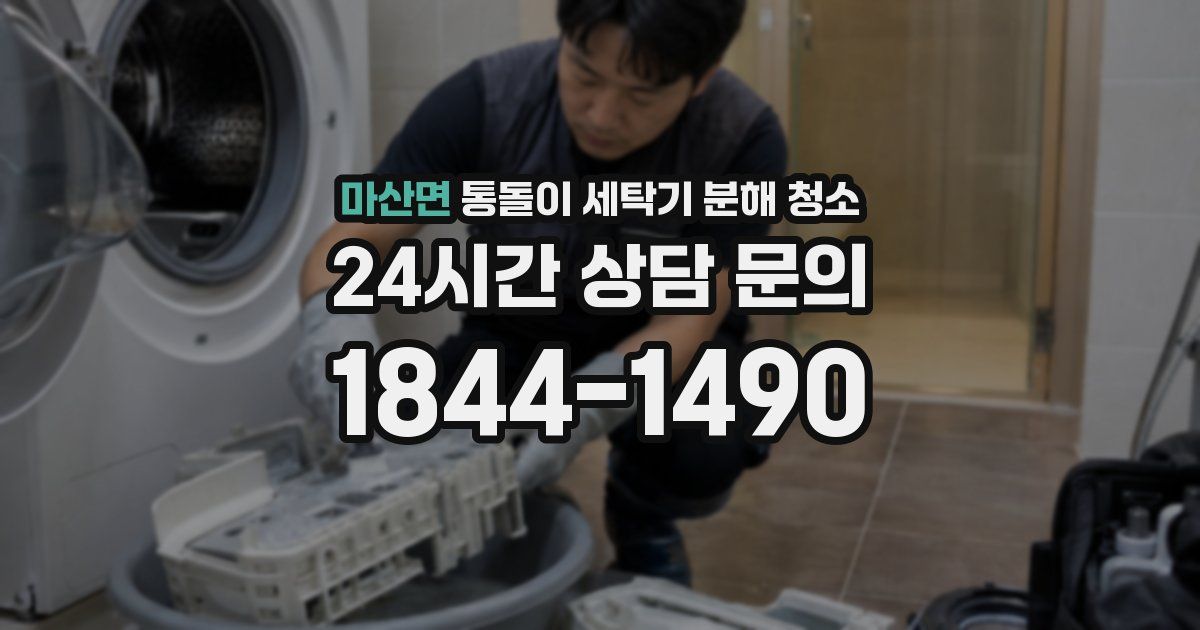 마산면 통돌이 세탁기 분해 청소