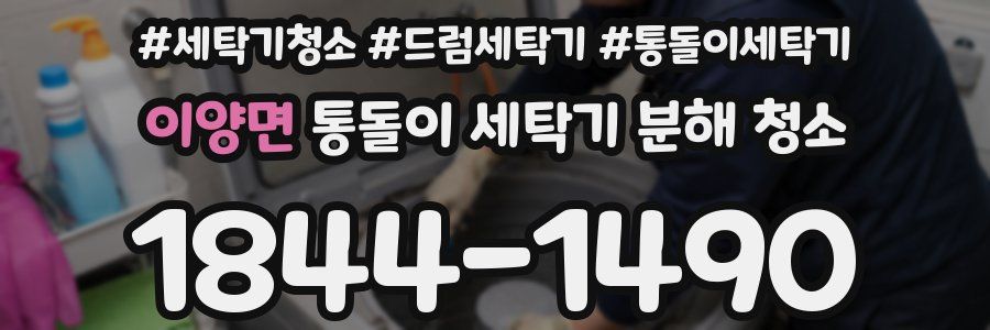 이양면 통돌이 세탁기 분해 청소