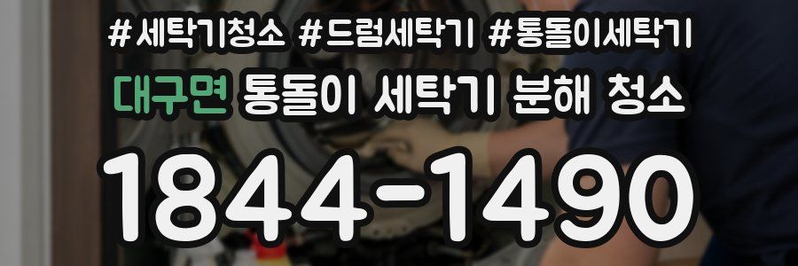 대구면 통돌이 세탁기 분해 청소