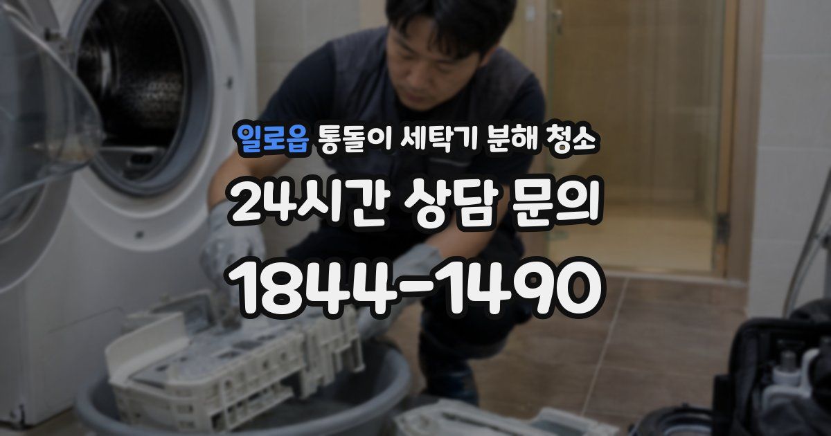 일로읍 통돌이 세탁기 분해 청소