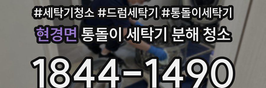 현경면 통돌이 세탁기 분해 청소