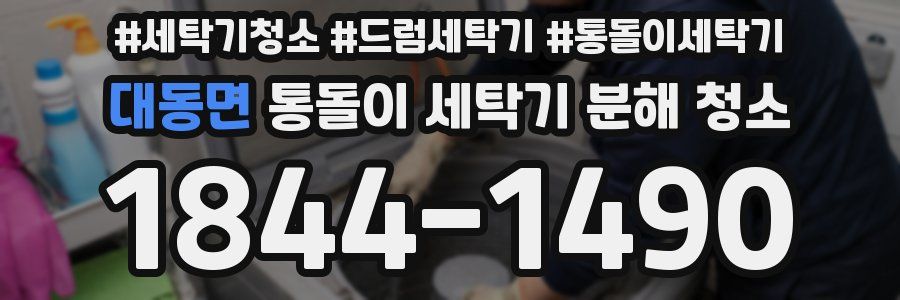 대동면 통돌이 세탁기 분해 청소