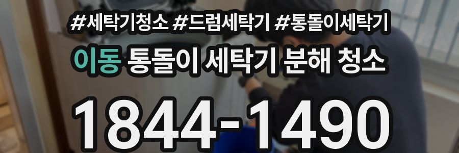 이동 통돌이 세탁기 분해 청소