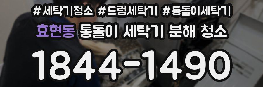 효현동 통돌이 세탁기 분해 청소