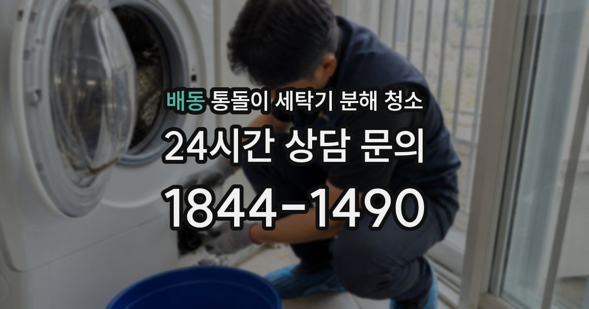배동 통돌이 세탁기 분해 청소