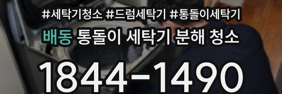 배동 통돌이 세탁기 분해 청소