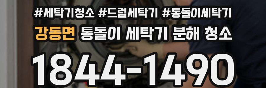 강동면 통돌이 세탁기 분해 청소