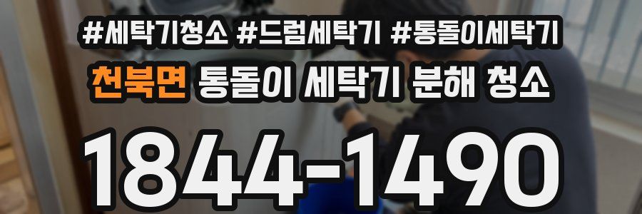 천북면 통돌이 세탁기 분해 청소