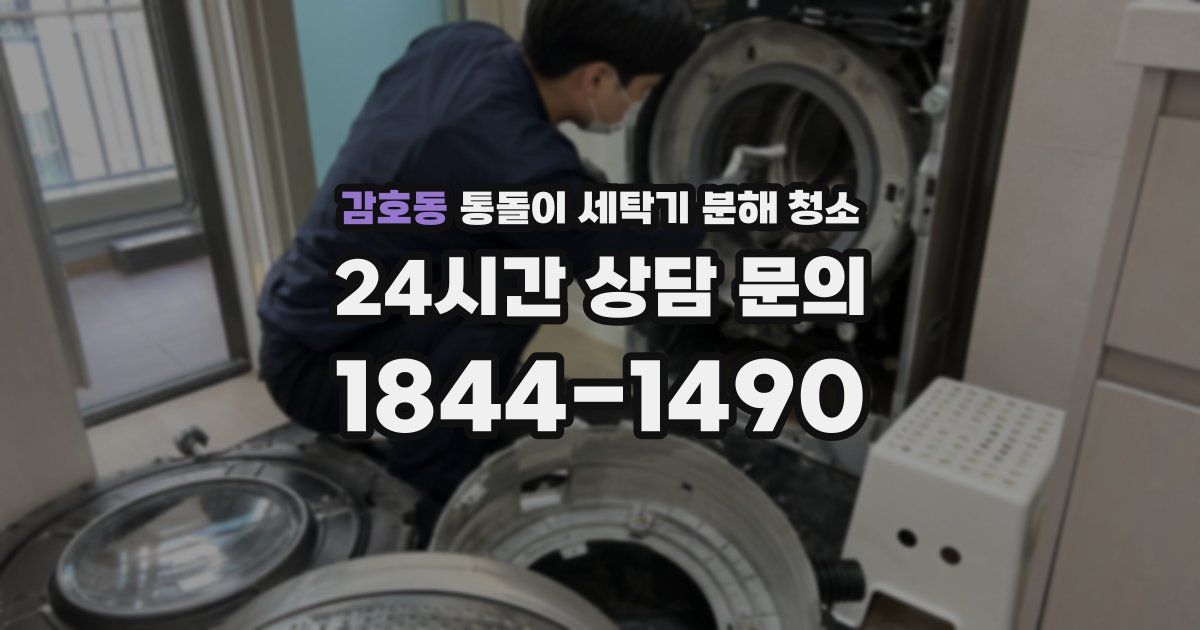감호동 통돌이 세탁기 분해 청소
