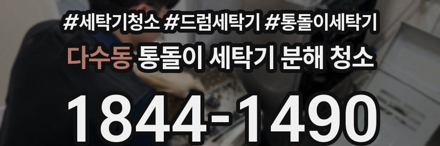 다수동 통돌이 세탁기 분해 청소