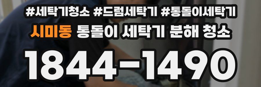 시미동 통돌이 세탁기 분해 청소