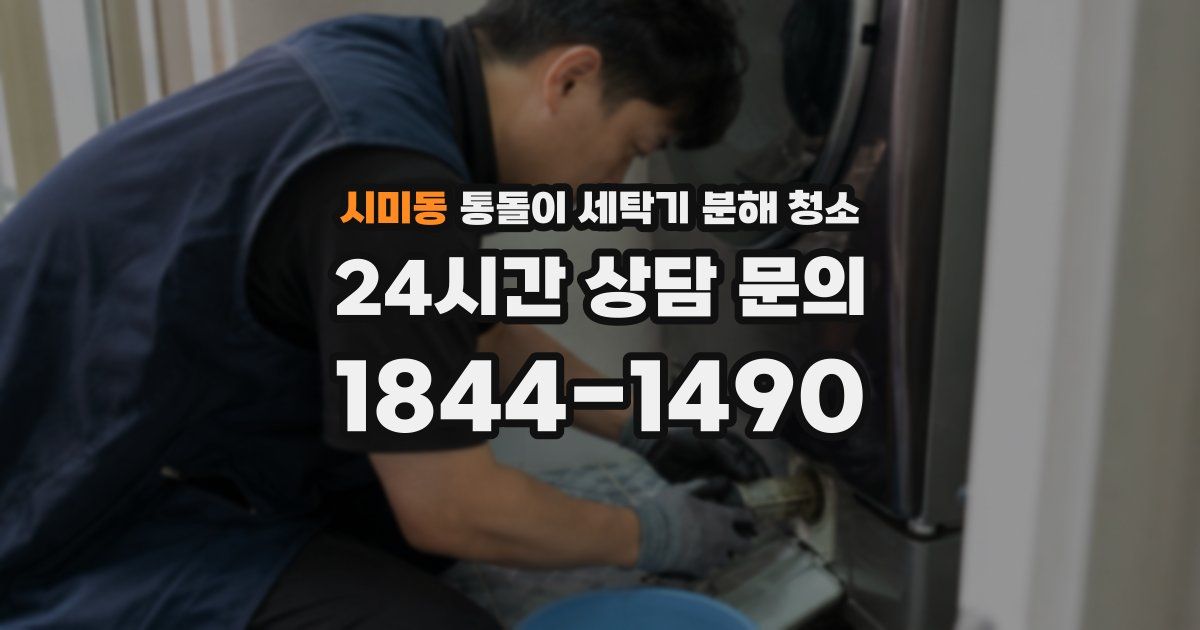 시미동 통돌이 세탁기 분해 청소