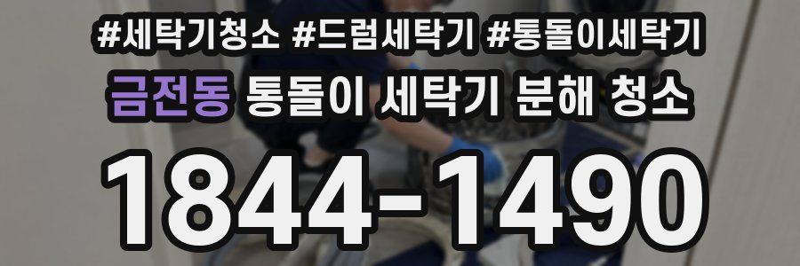 금전동 통돌이 세탁기 분해 청소