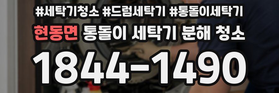 현동면 통돌이 세탁기 분해 청소