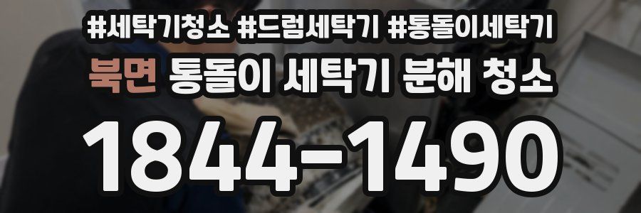 북면 통돌이 세탁기 분해 청소