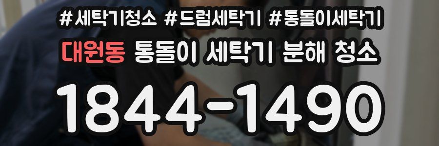 대원동 통돌이 세탁기 분해 청소