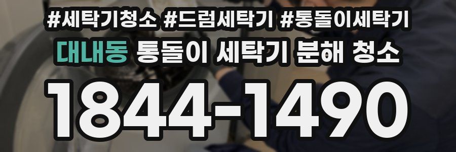 대내동 통돌이 세탁기 분해 청소