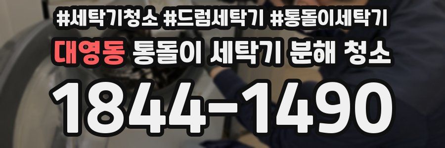 대영동 통돌이 세탁기 분해 청소