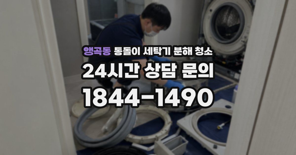 앵곡동 통돌이 세탁기 분해 청소