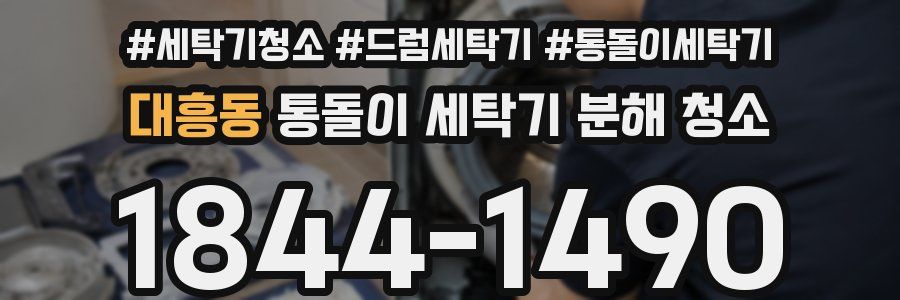 대흥동 통돌이 세탁기 분해 청소