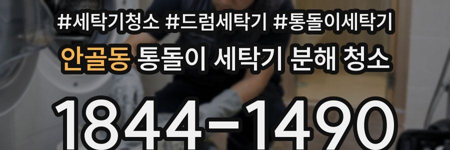 안골동 통돌이 세탁기 분해 청소