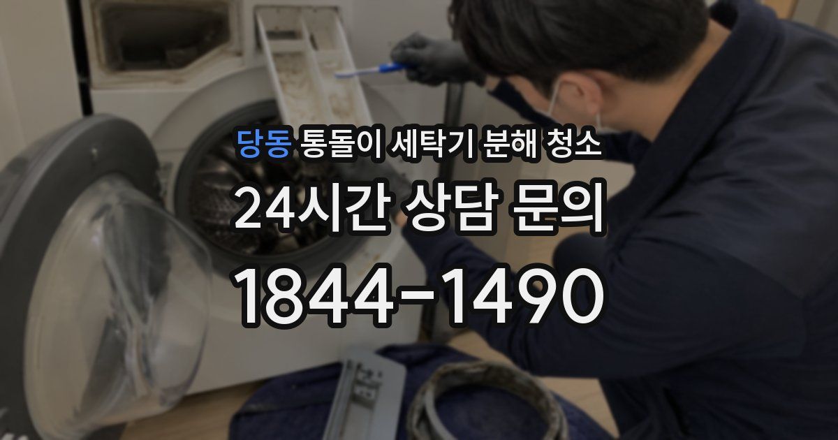 당동 통돌이 세탁기 분해 청소