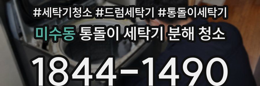 미수동 통돌이 세탁기 분해 청소