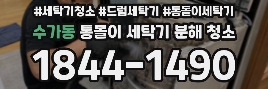 수가동 통돌이 세탁기 분해 청소