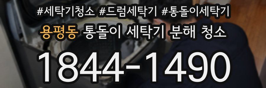 용평동 통돌이 세탁기 분해 청소