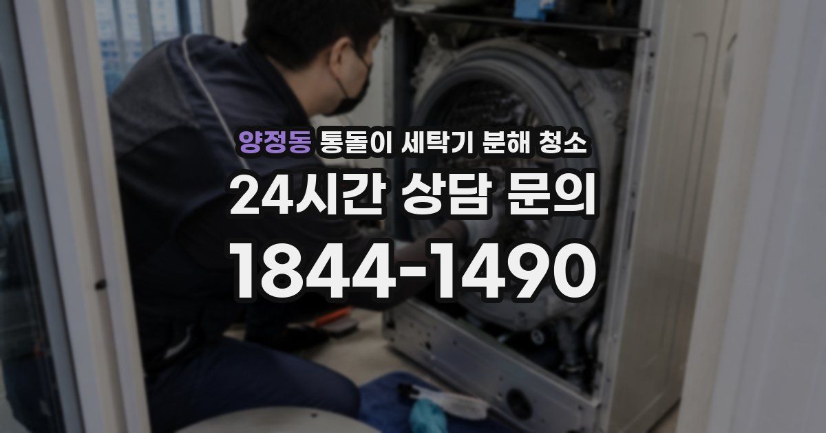 양정동 통돌이 세탁기 분해 청소