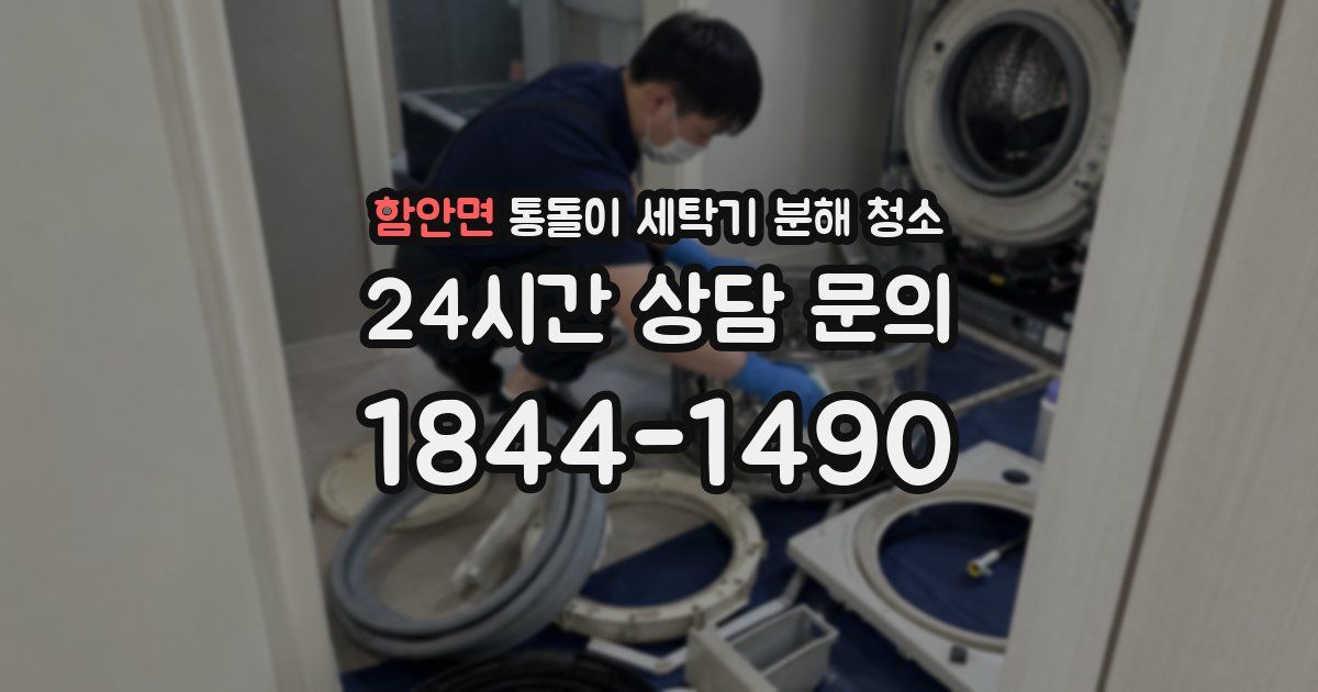 함안면 통돌이 세탁기 분해 청소