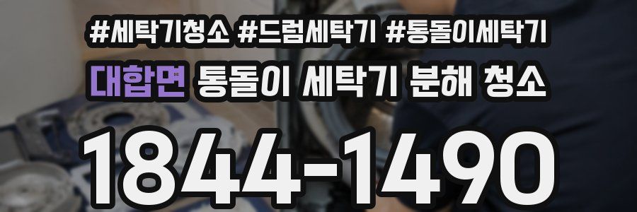 대합면 통돌이 세탁기 분해 청소