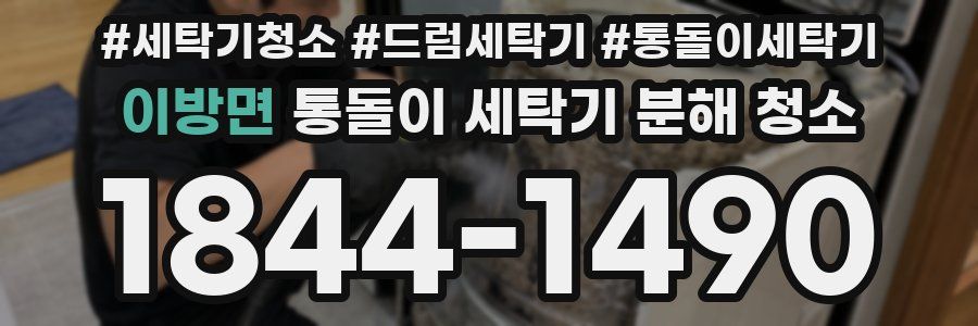 이방면 통돌이 세탁기 분해 청소