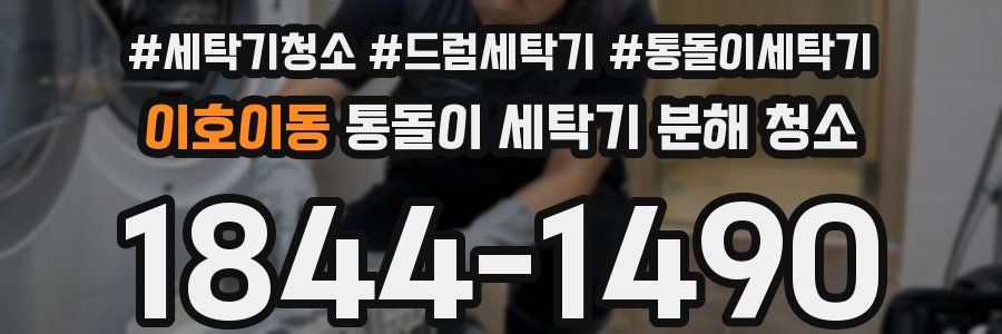 이호이동 통돌이 세탁기 분해 청소