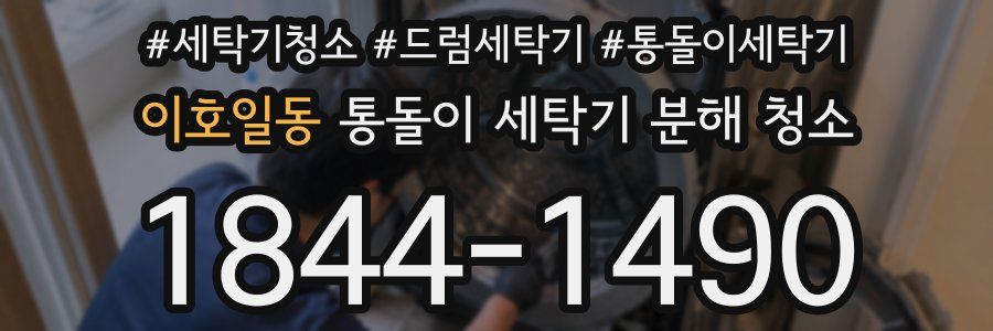 이호일동 통돌이 세탁기 분해 청소