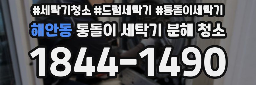 해안동 통돌이 세탁기 분해 청소