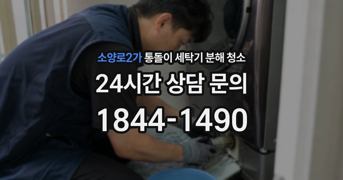 소양로2가 통돌이 세탁기 분해 청소