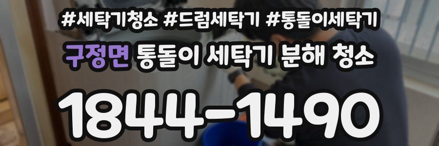 구정면 통돌이 세탁기 분해 청소
