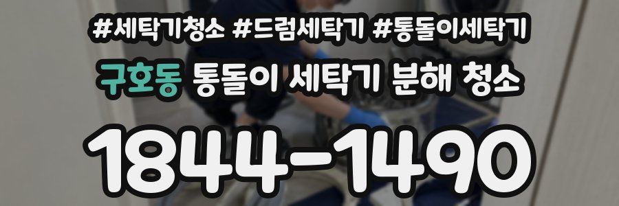 구호동 통돌이 세탁기 분해 청소