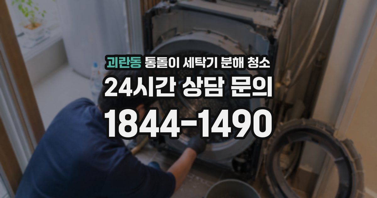 괴란동 통돌이 세탁기 분해 청소