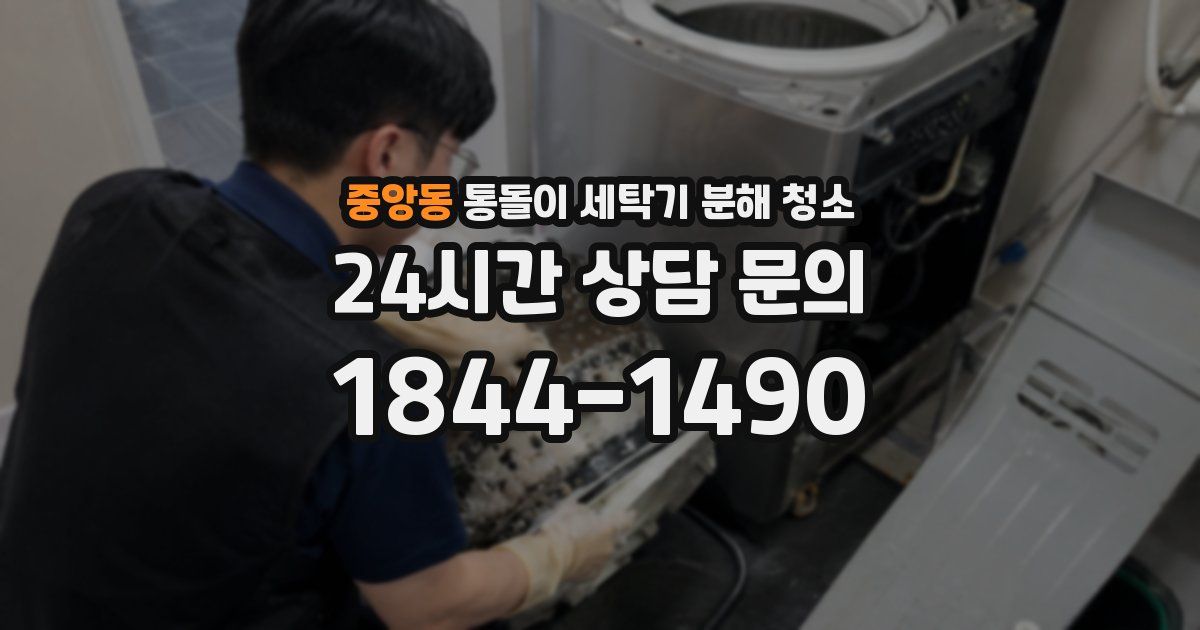 중앙동 통돌이 세탁기 분해 청소