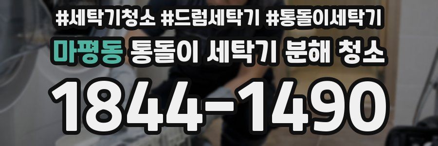마평동 통돌이 세탁기 분해 청소