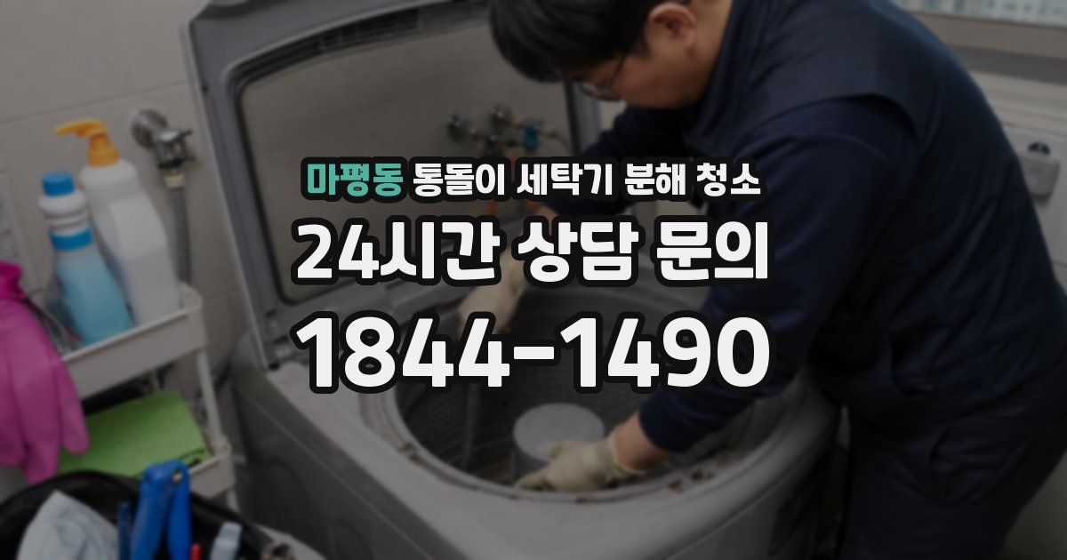 마평동 통돌이 세탁기 분해 청소