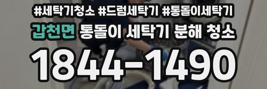 갑천면 통돌이 세탁기 분해 청소