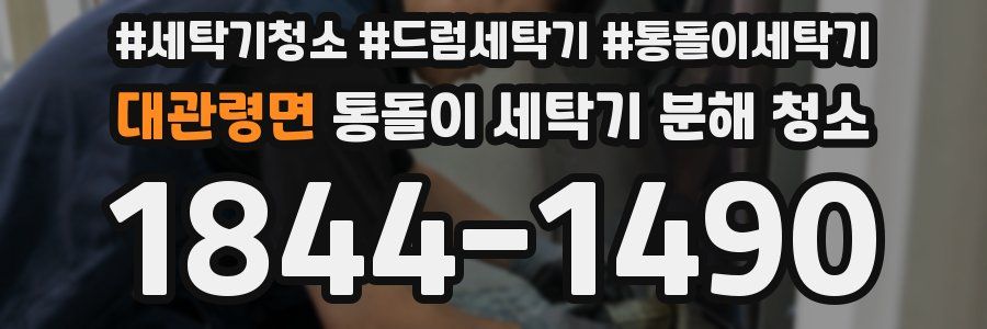 대관령면 통돌이 세탁기 분해 청소